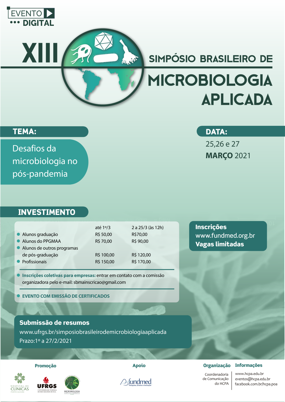 cartaz simposio brasileiro de microbiologia aplicada
